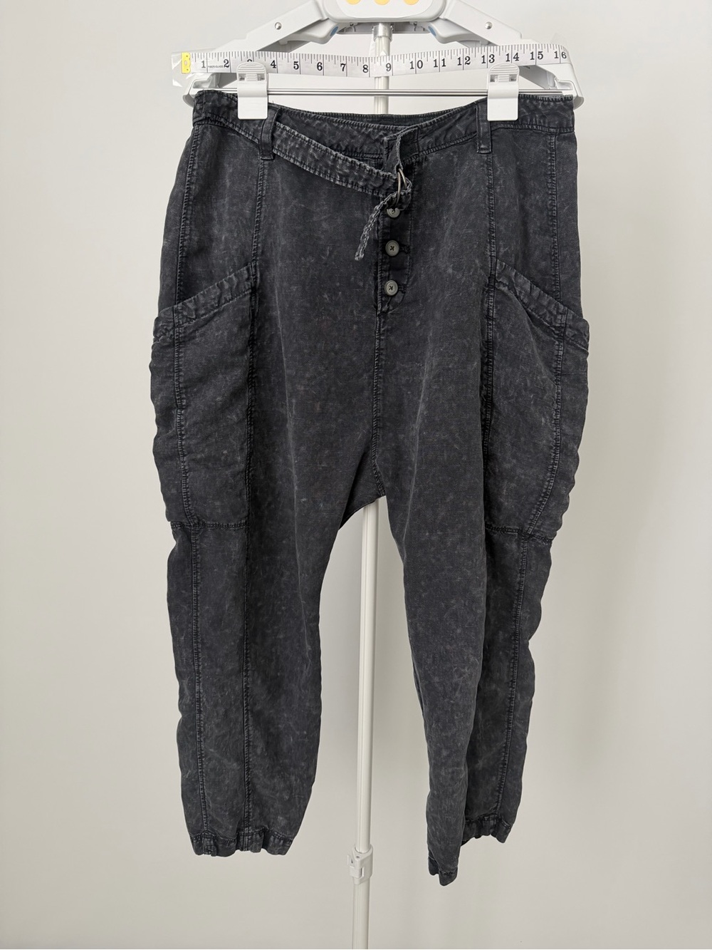 Free People - Desert Daze Harem Pants In Washed Black